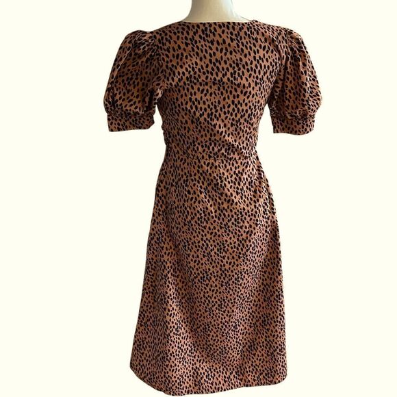 Love Whit Polka Dot Cotton Midi Dress Size Medium - Picture 5 of 7